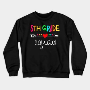 3rd Grade Squad Third Teacher Student Team Back To School Shirt Crewneck Sweatshirt